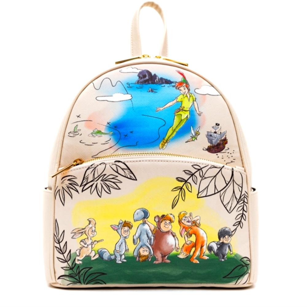 Disney loungefly mini back pack Peter Pan and the lost boys